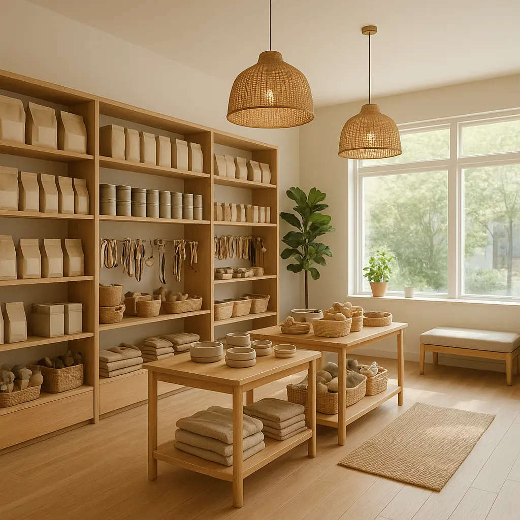 Modernes Interieur der Gremanot Pet Boutique in Wien