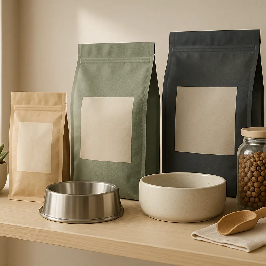 Premium Tierfutter im Boutique-Regal